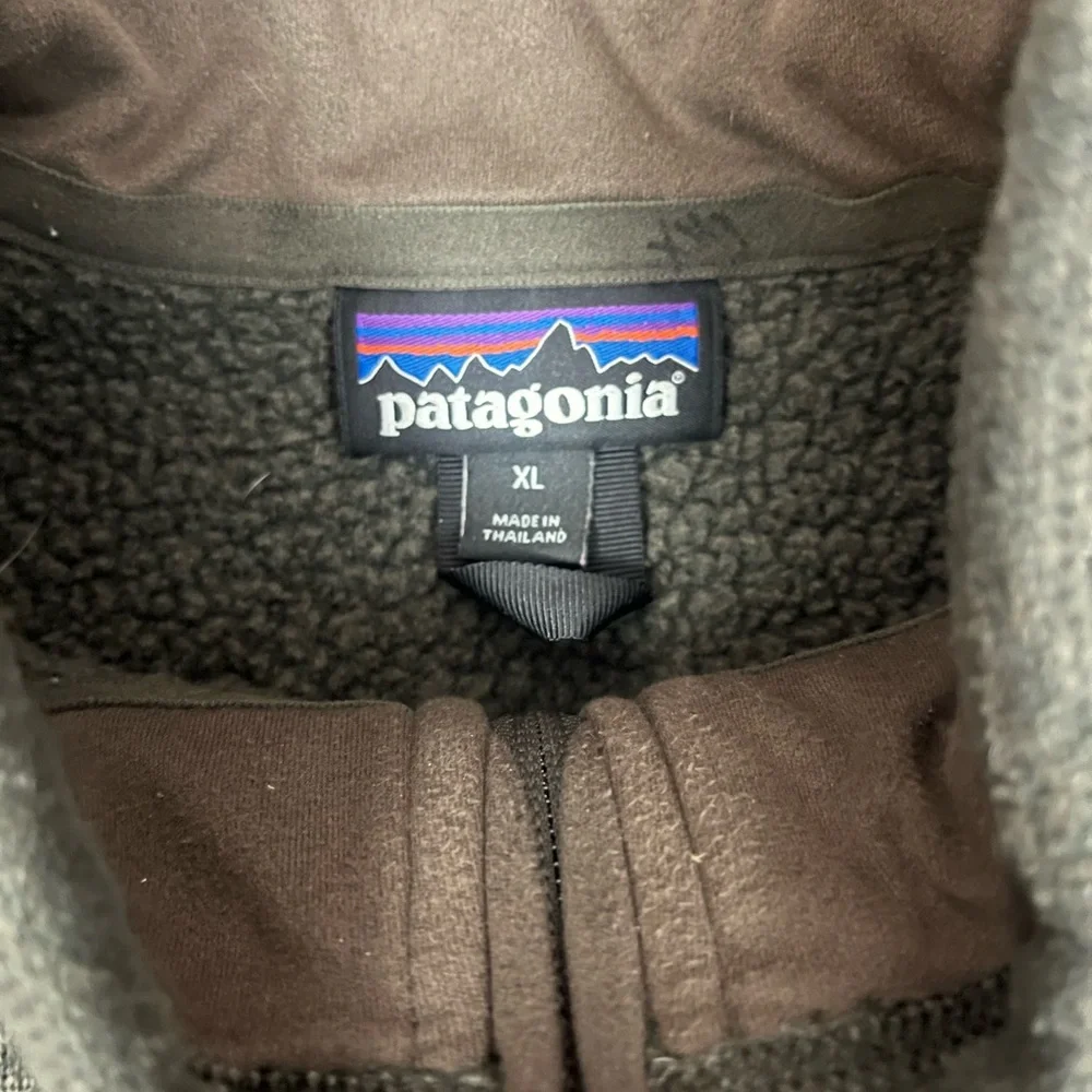 Patagonia Mens Better Sweater Quarter Zip Pullover Dark Walnut